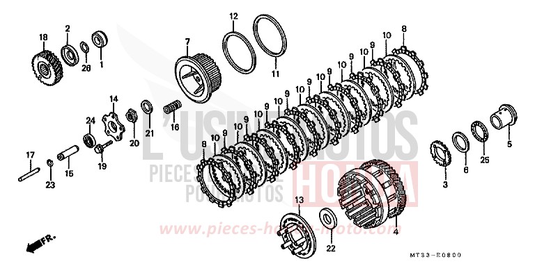 KUPPLUNG von Pan-European ABS LAPIS BLUE METALLIIC (PB257D) von 1993
